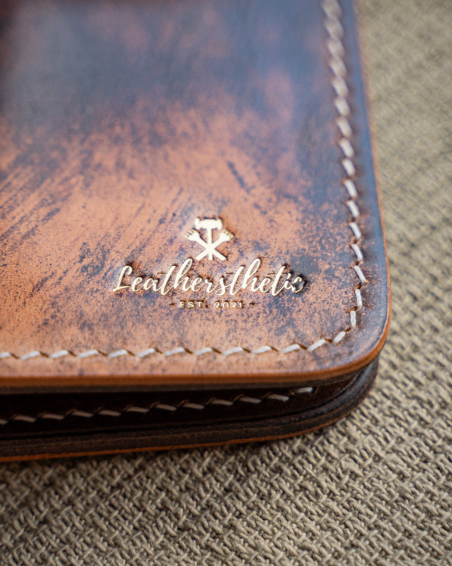 Ръчно изработен Портфейл от Shell Cordovan кожа Leathersthetic