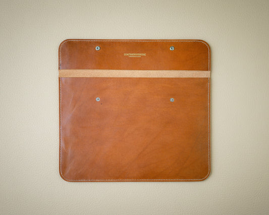 Ръчно изработен кожен Кожен калъф за лаптоп Lathersthetic