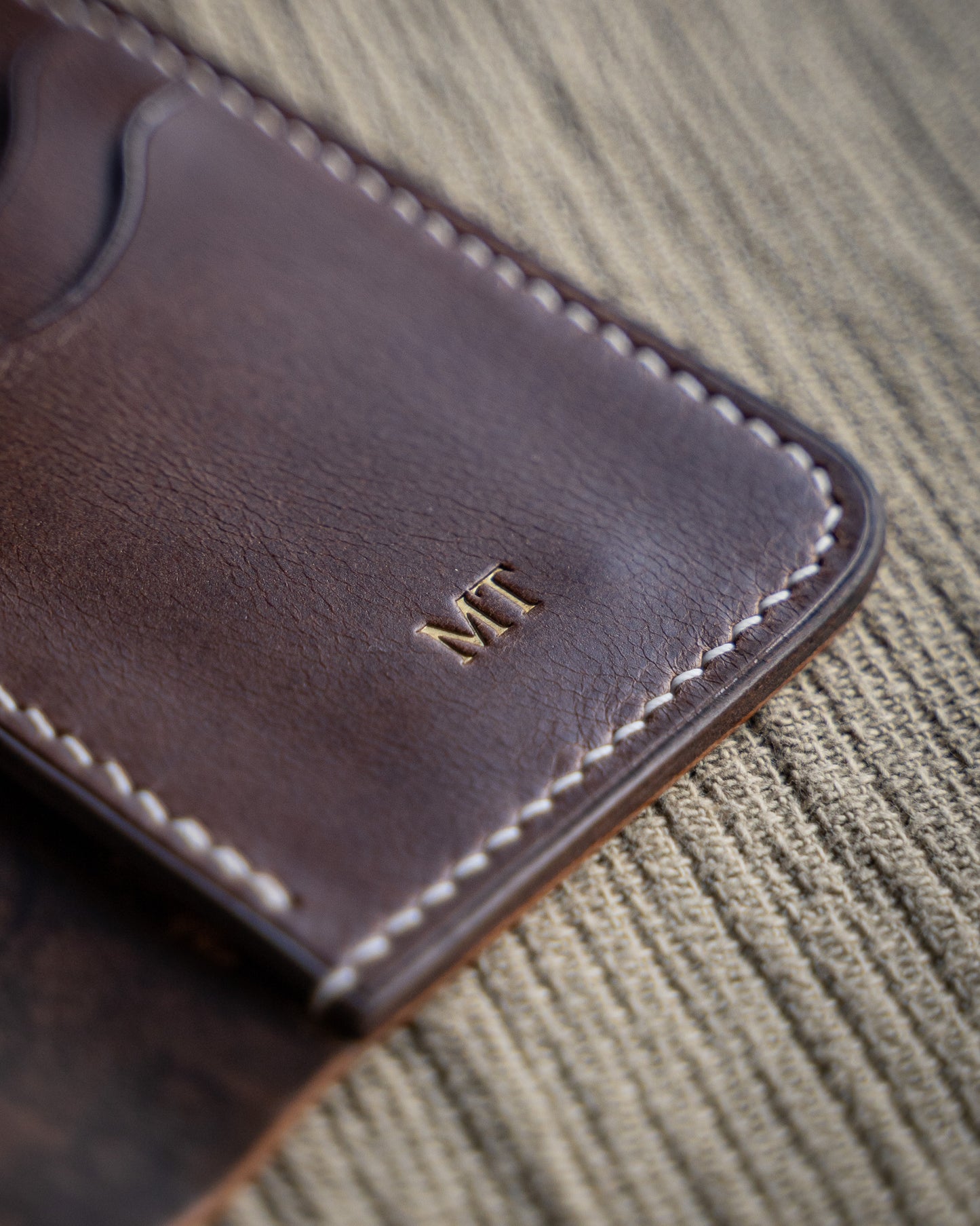 Ръчно изработен Портфейл от Shell Cordovan кожа Leathersthetic