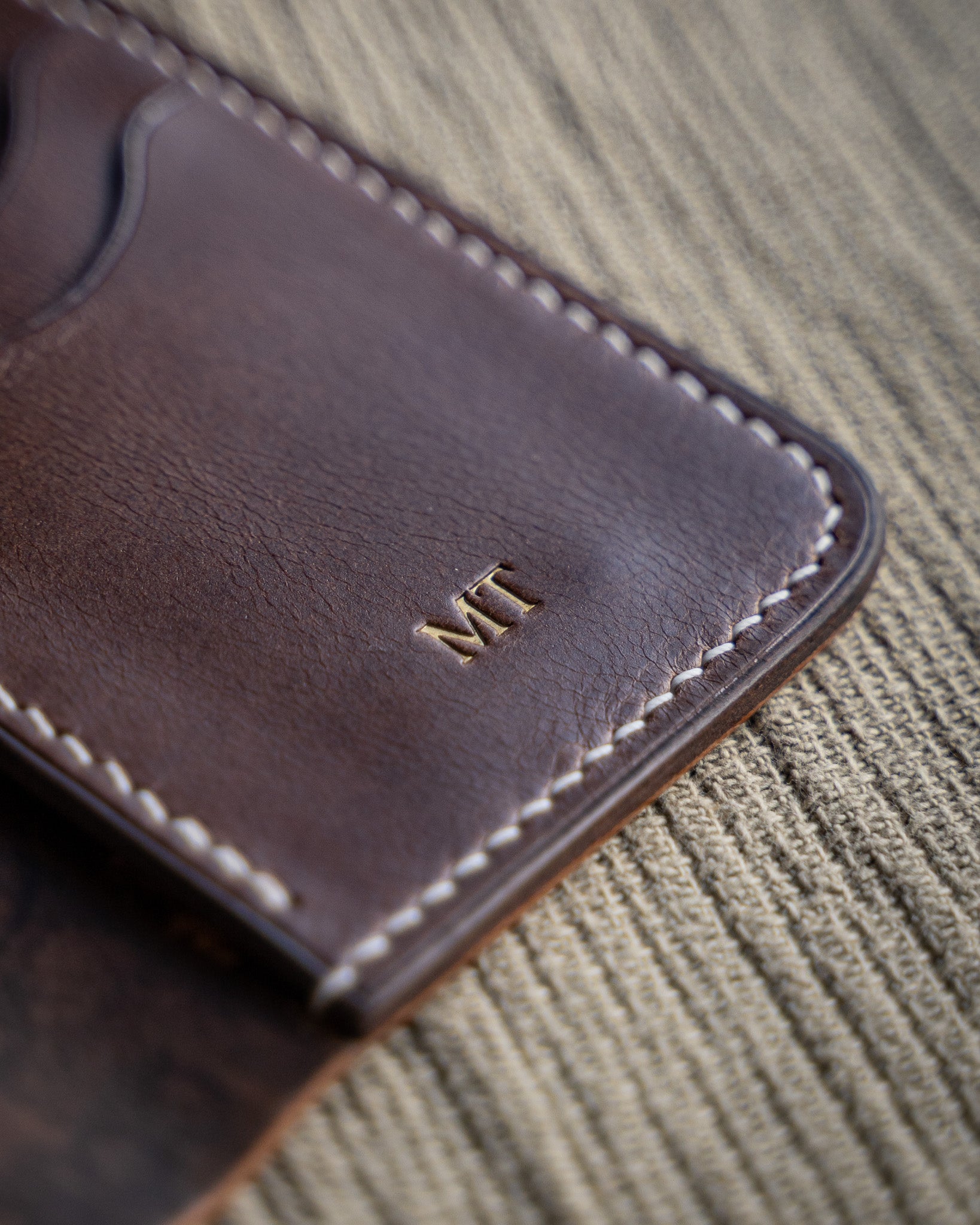 Ръчно изработен Портфейл от Shell Cordovan кожа Leathersthetic