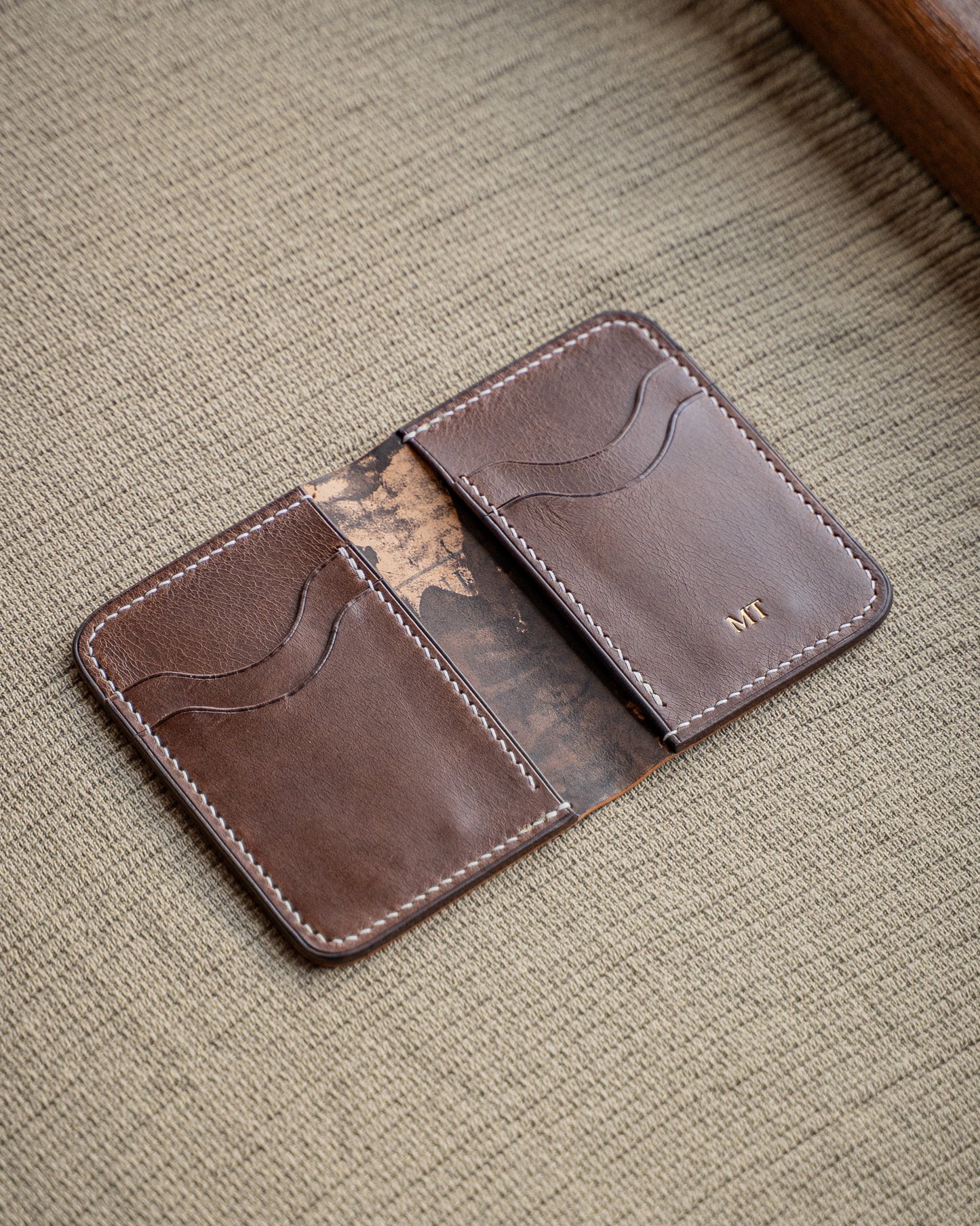 Ръчно изработен Портфейл от Shell Cordovan кожа Leathersthetic