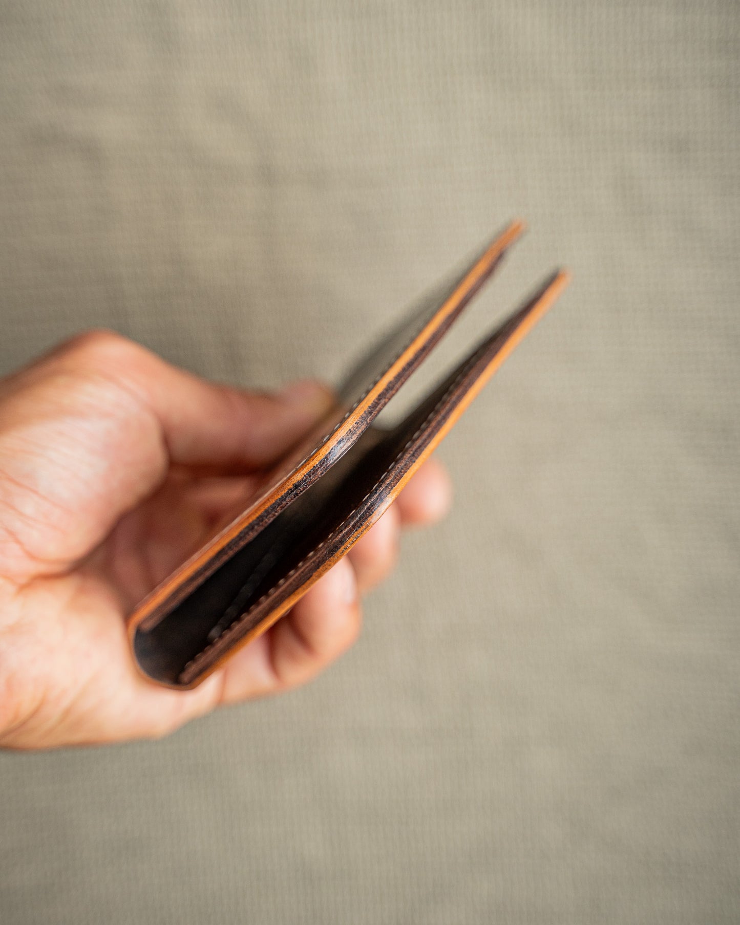Ръчно изработен Портфейл от Shell Cordovan кожа Leathersthetic