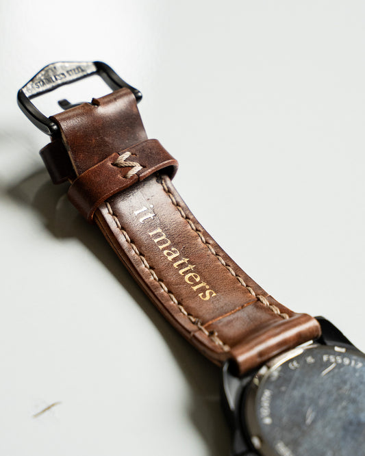 Кожена каишка за часовник