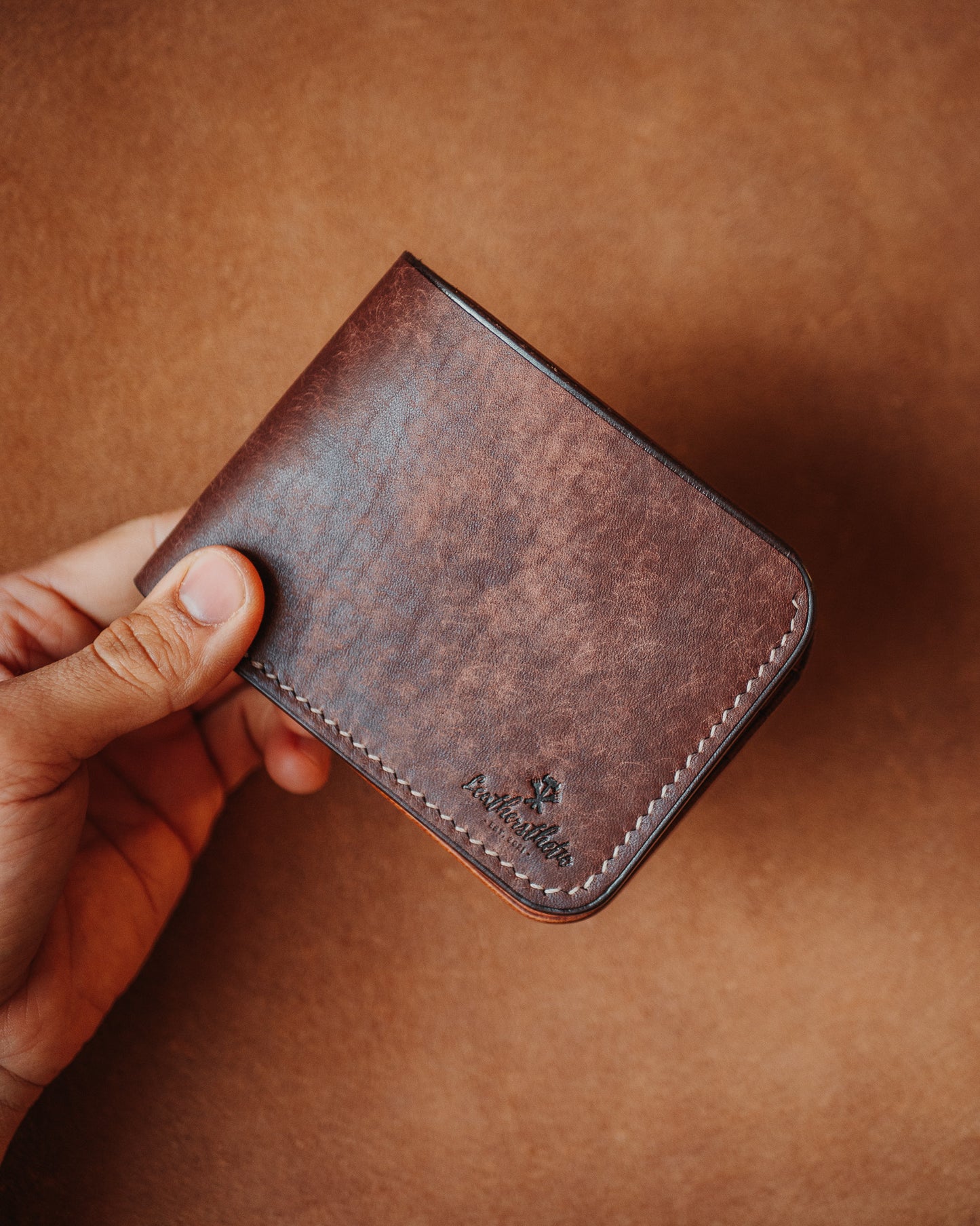 Ръчно изработен Портфейл с двойно разделение Leathersthetic